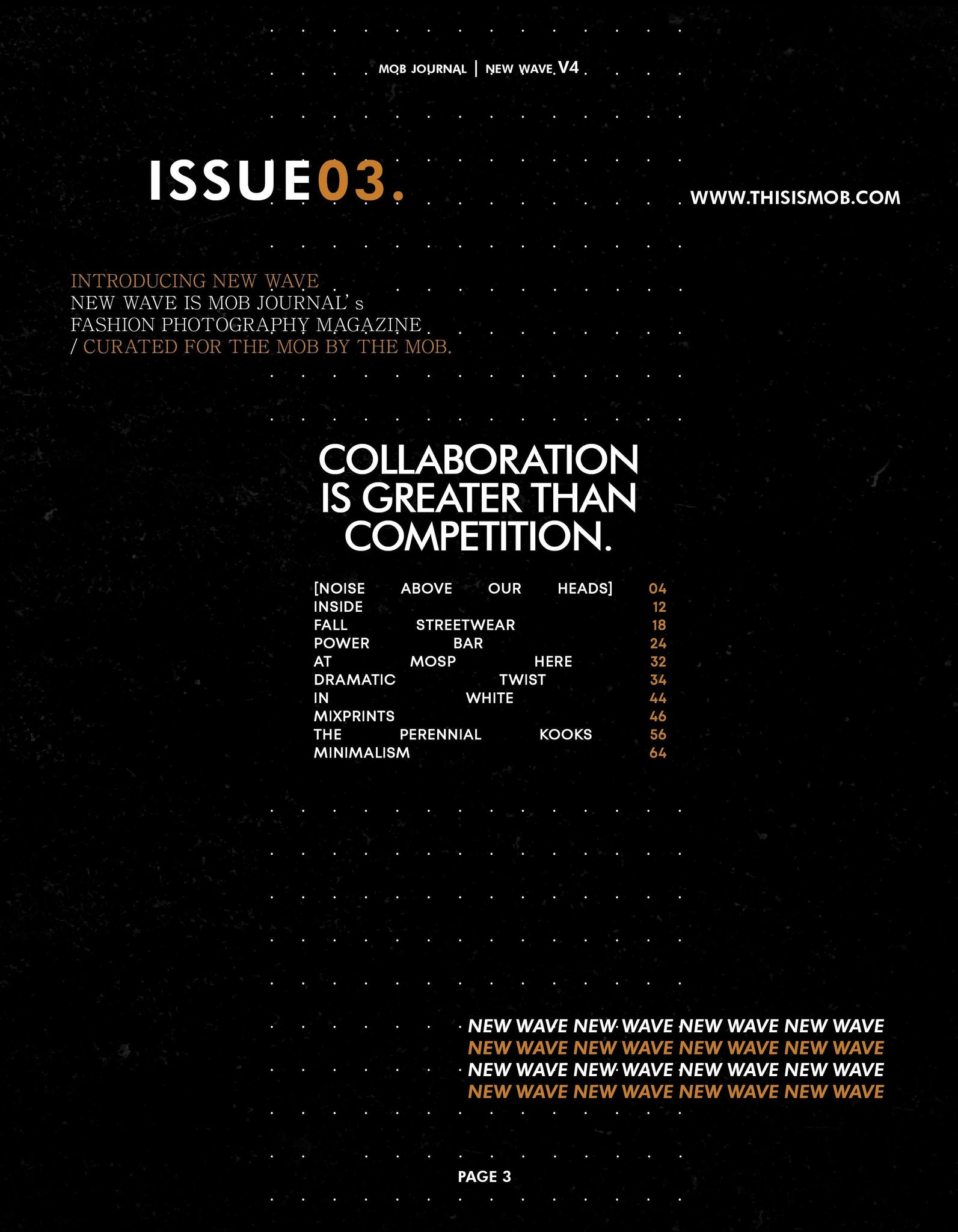 NEW WAVE | VOLUME FOUR | ISSUE #03 - Mob Journal