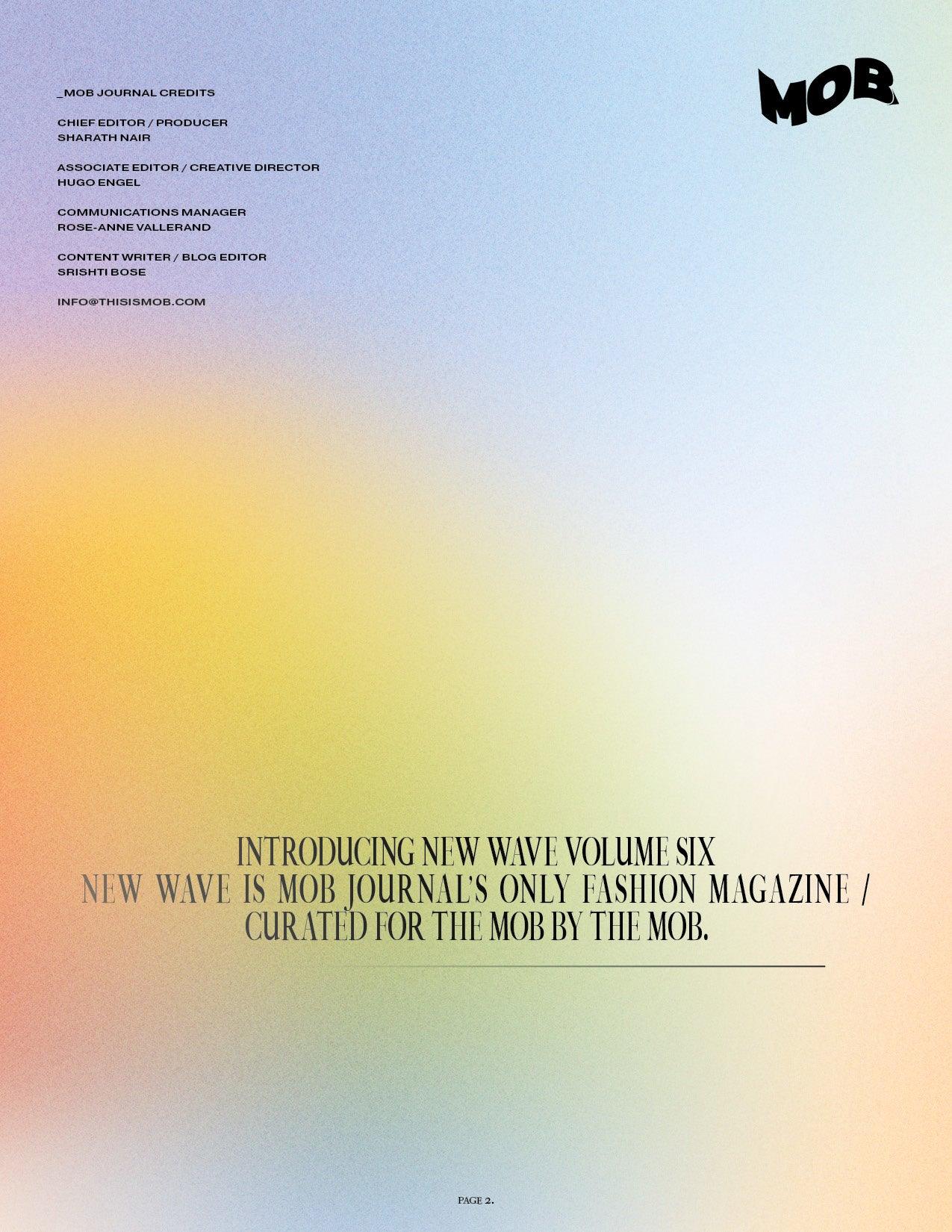 NEW WAVE | VOLUME SIX | ISSUE #14 - Mob Journal