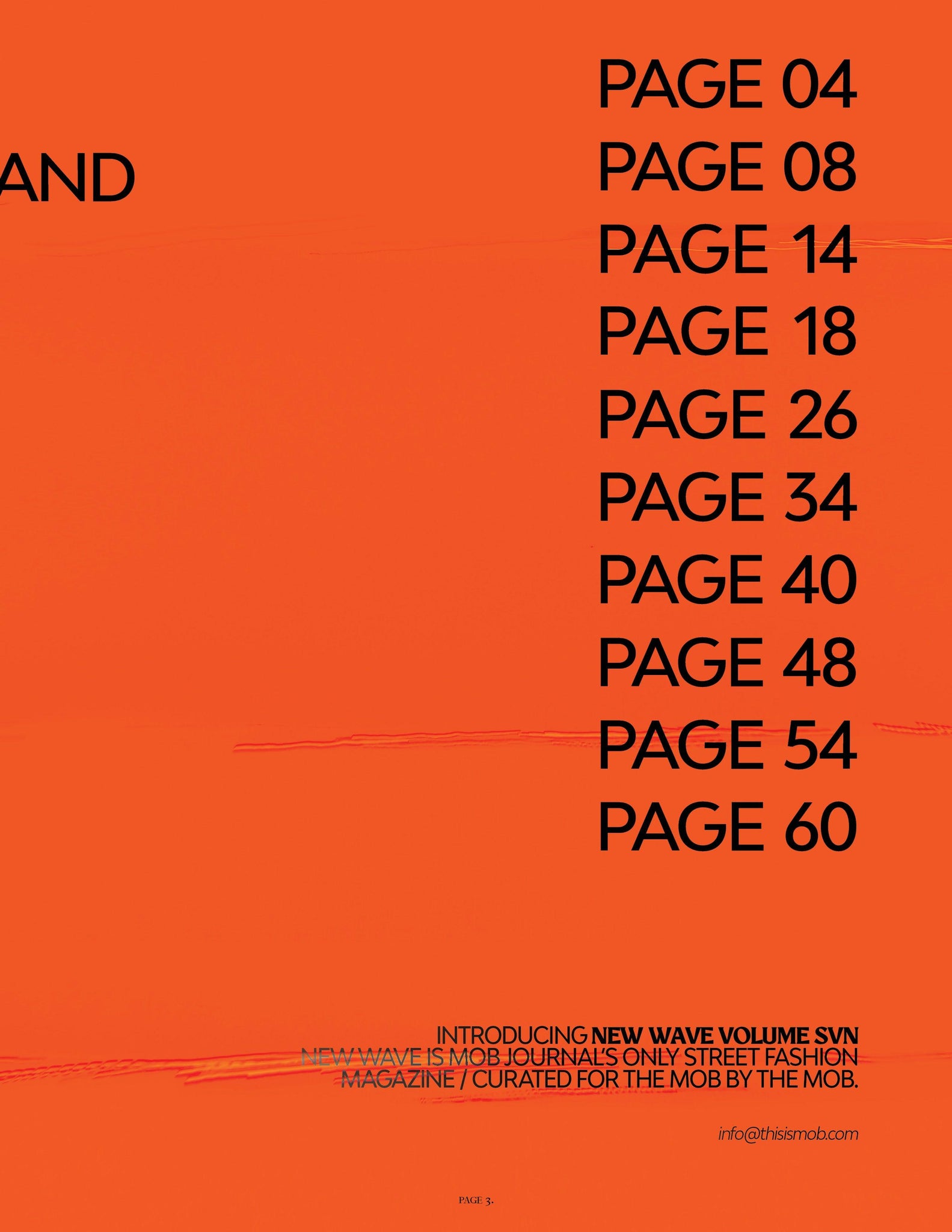 NEW WAVE | VOLUME SEVEN | ISSUE #09 - Mob Journal