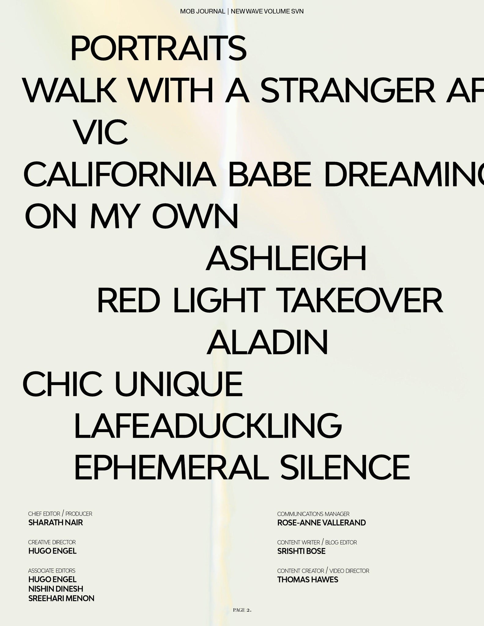 NEW WAVE | VOLUME SEVEN | ISSUE #13 - Mob Journal