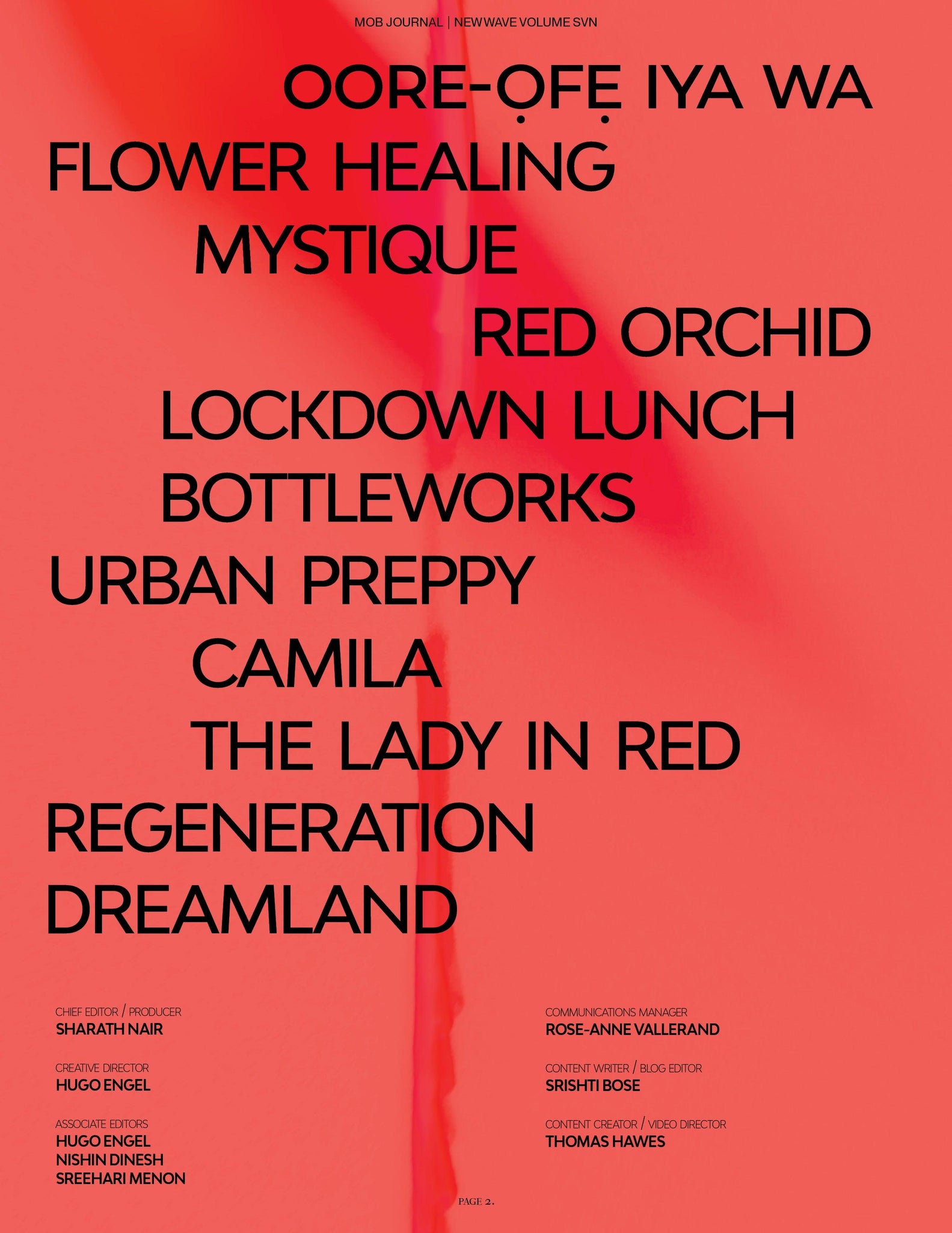 NEW WAVE | VOLUME SEVEN | ISSUE #15 - Mob Journal