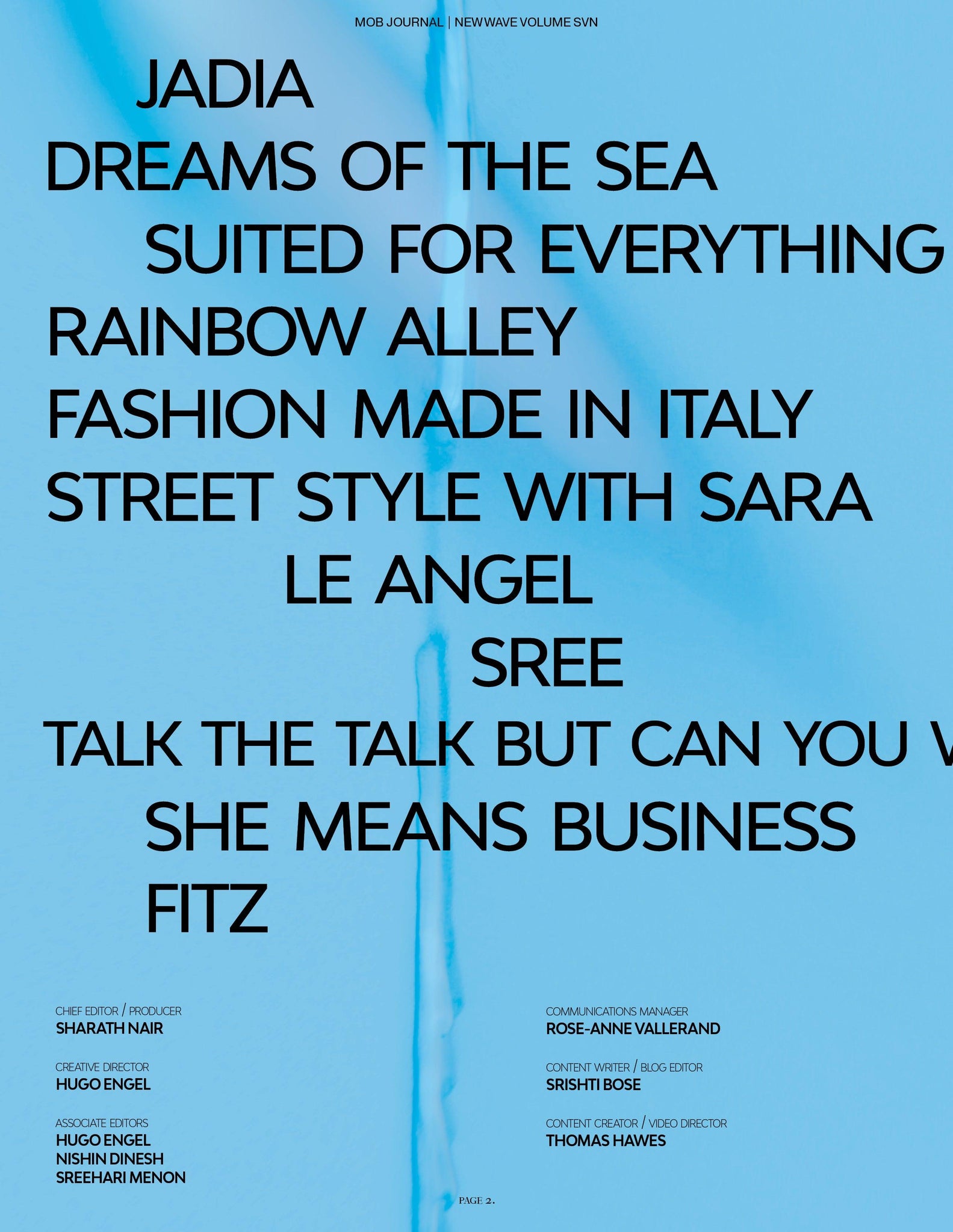 NEW WAVE | VOLUME SEVEN | ISSUE #16 - Mob Journal