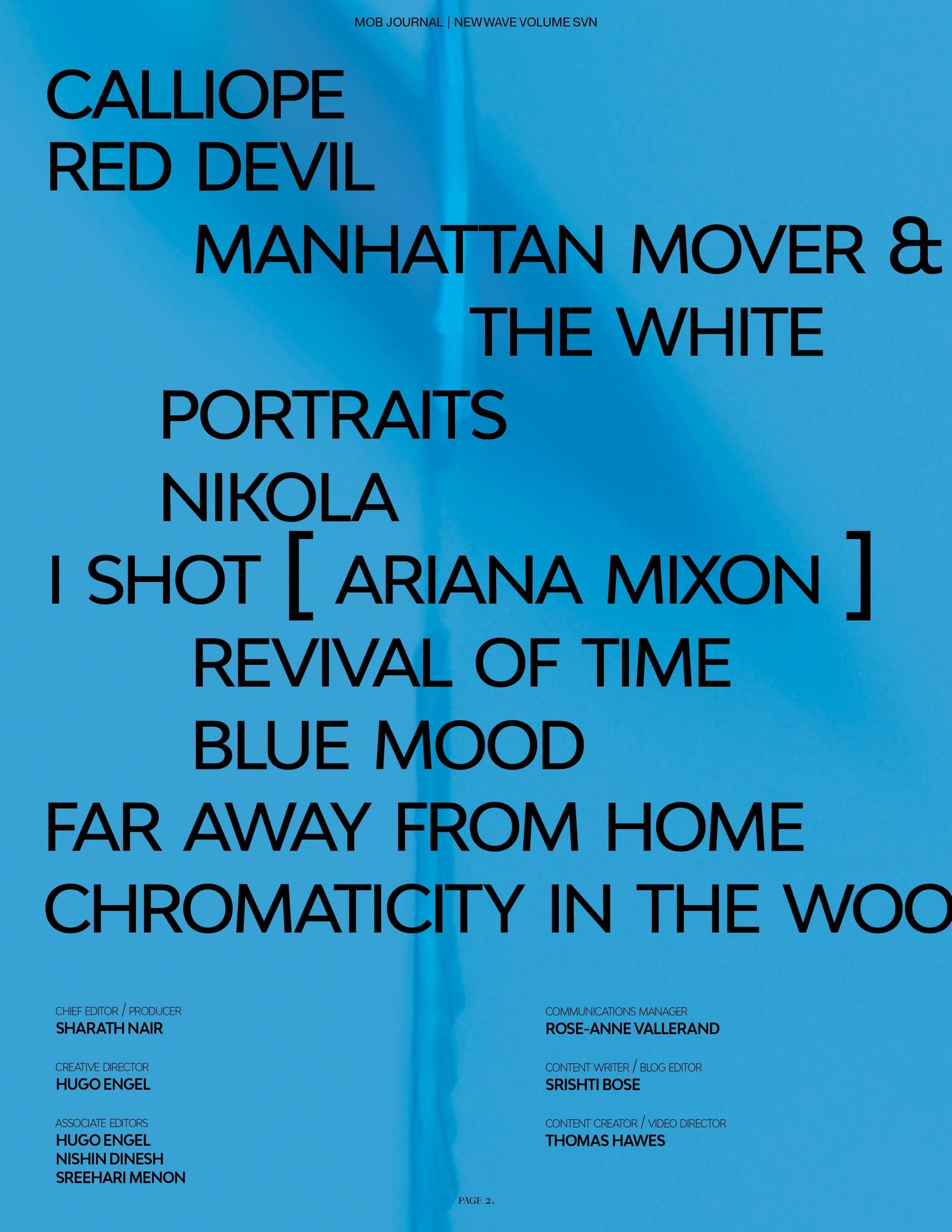 NEW WAVE | VOLUME SEVEN | ISSUE #18 - Mob Journal