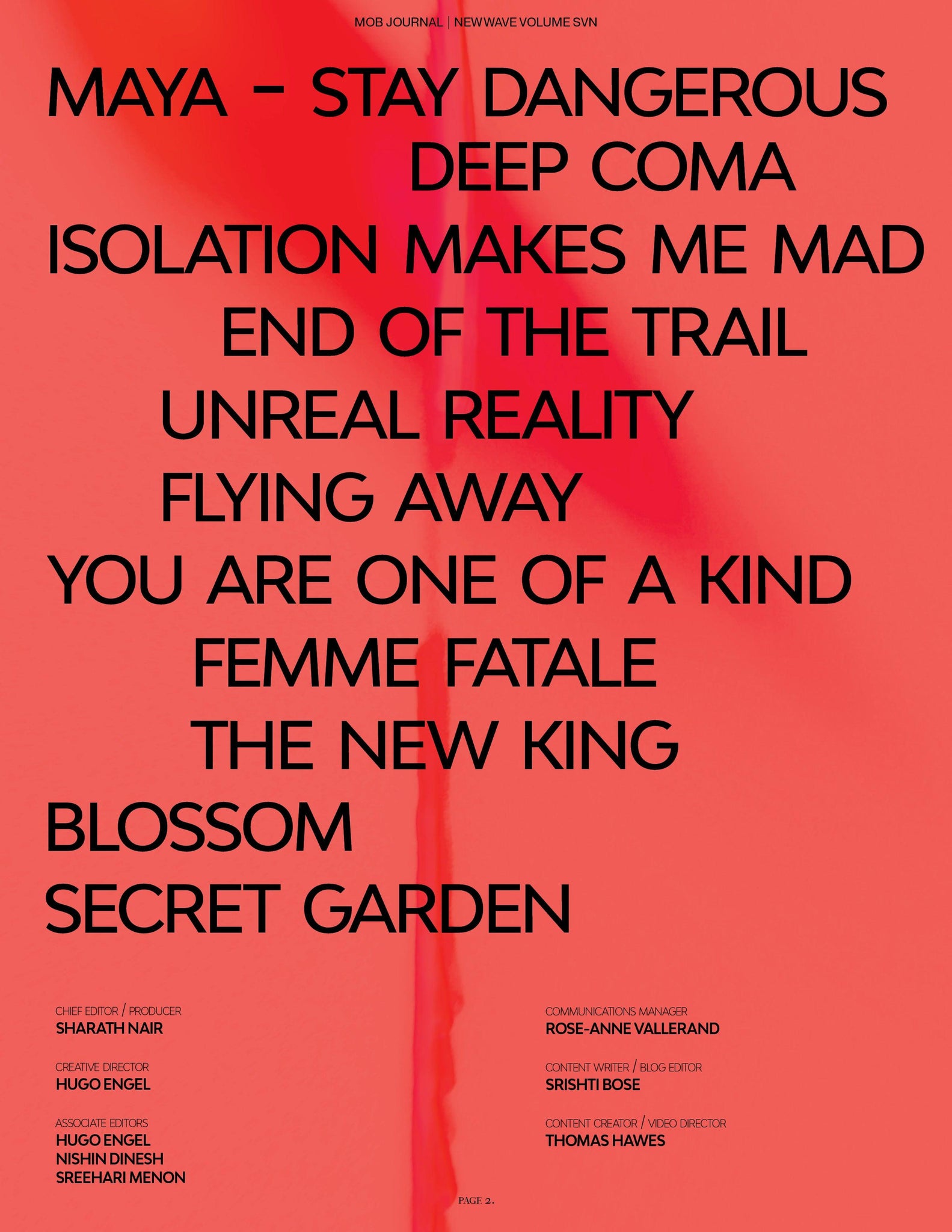 NEW WAVE | VOLUME SEVEN | ISSUE #19 - Mob Journal