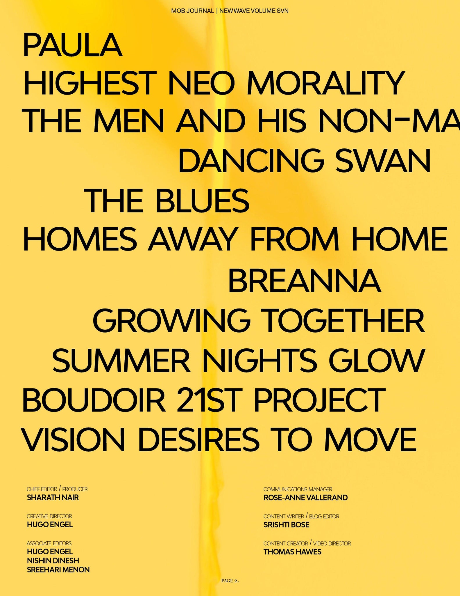 NEW WAVE | VOLUME SEVEN | ISSUE #20 - Mob Journal