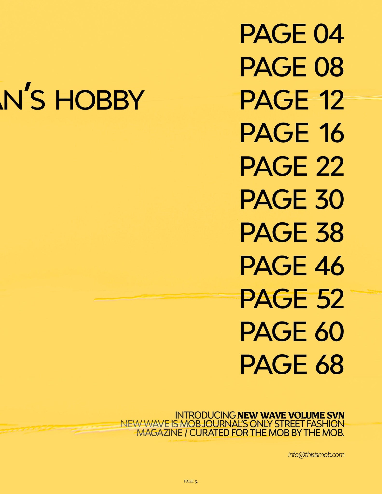 NEW WAVE | VOLUME SEVEN | ISSUE #20 - Mob Journal