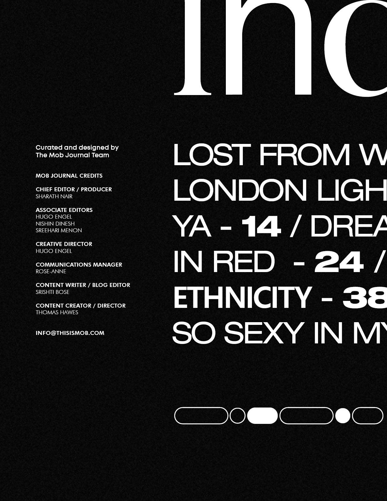 MOB JOURNAL | VOLUME TWENTY | ISSUE #08 - Mob Journal