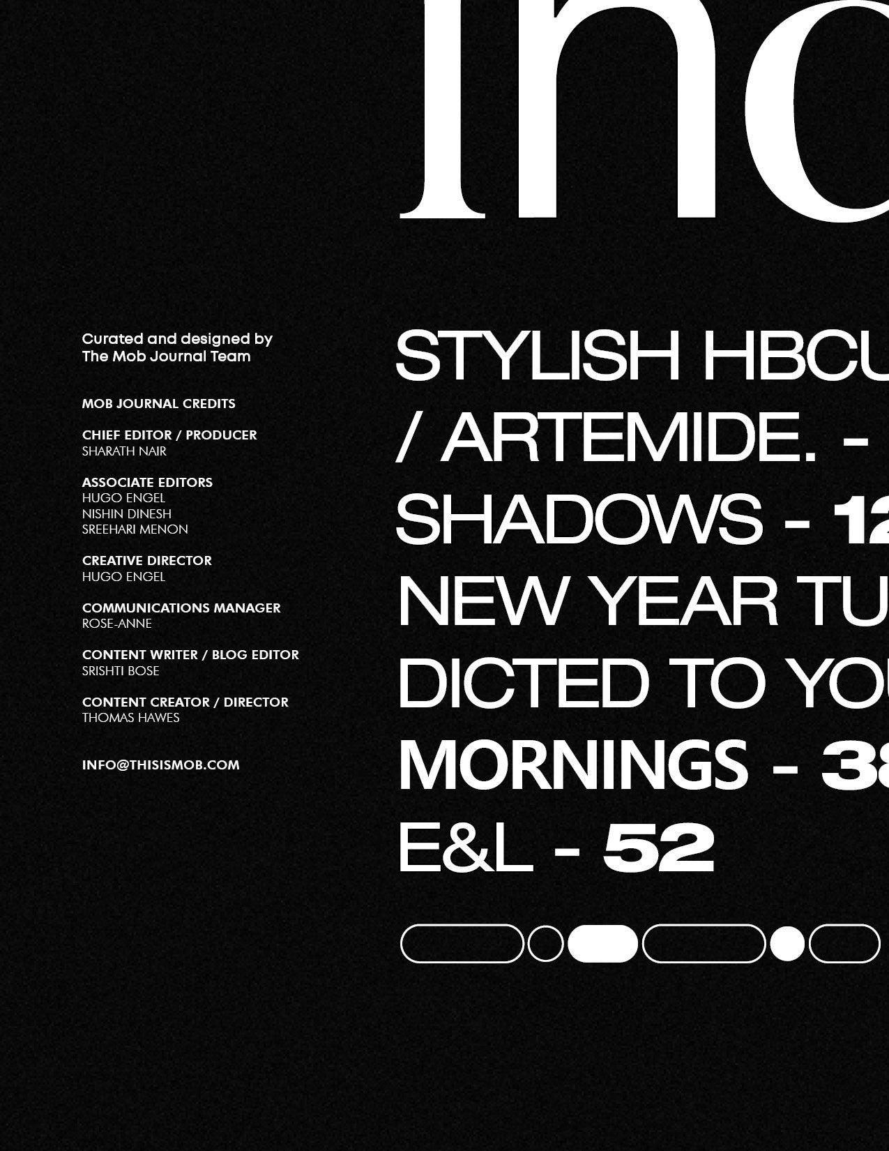 MOB JOURNAL | VOLUME TWENTY ONE | ISSUE #12 - Mob Journal