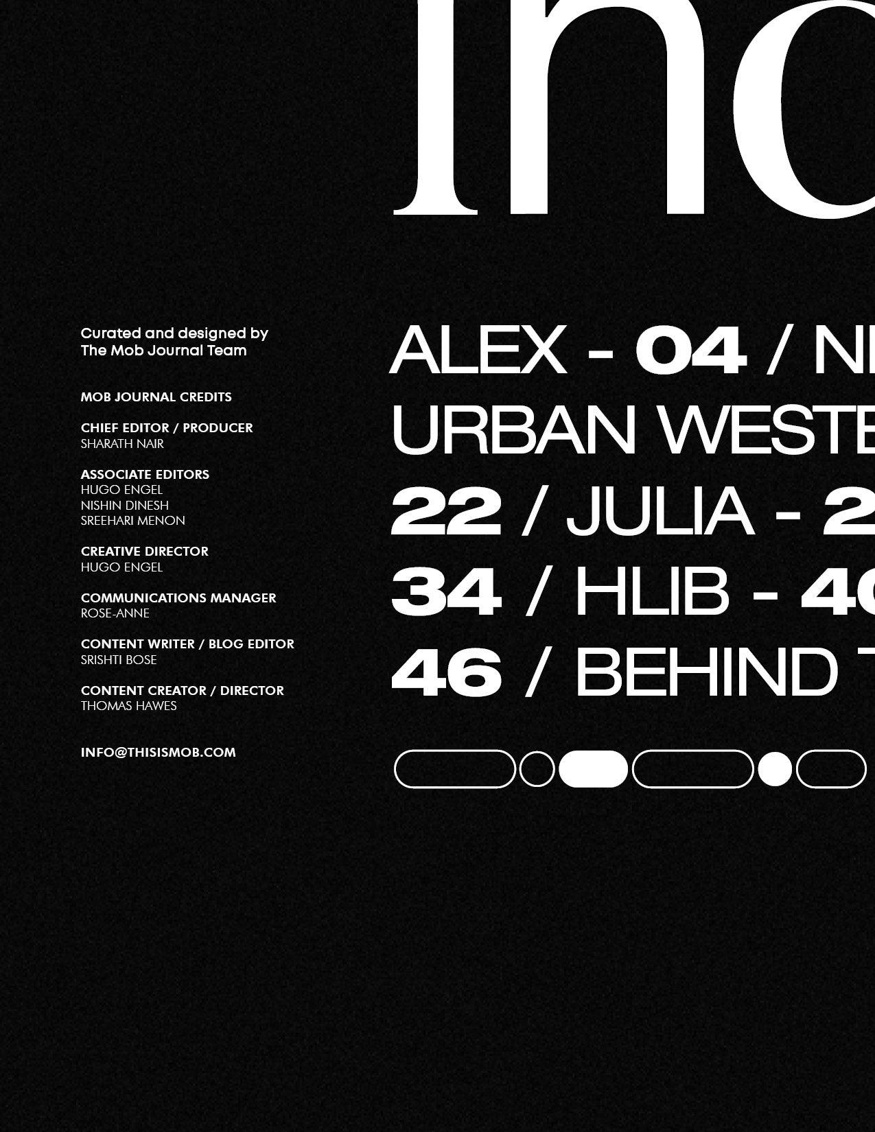 MOB JOURNAL | VOLUME TWENTY | ISSUE #13 - Mob Journal