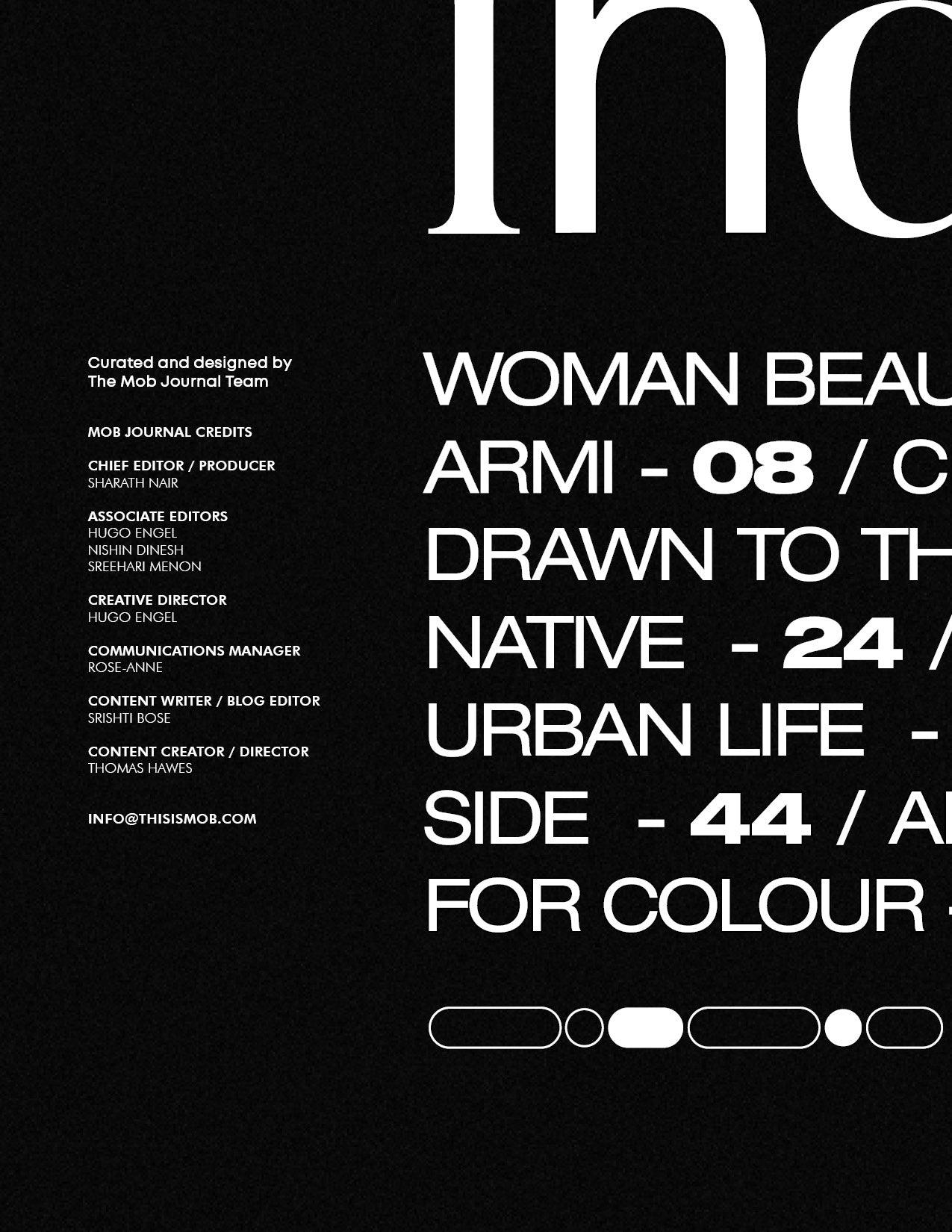 MOB JOURNAL | VOLUME TWENTY ONE | ISSUE #14 - Mob Journal