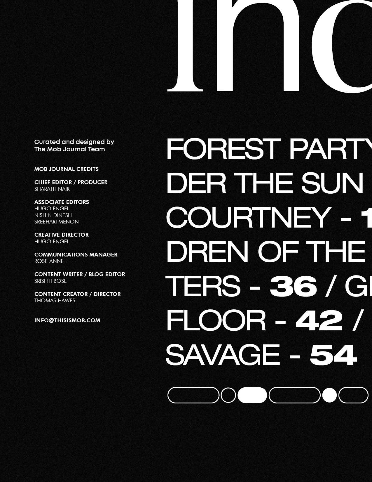 MOB JOURNAL | VOLUME TWENTY ONE | ISSUE #17 - Mob Journal