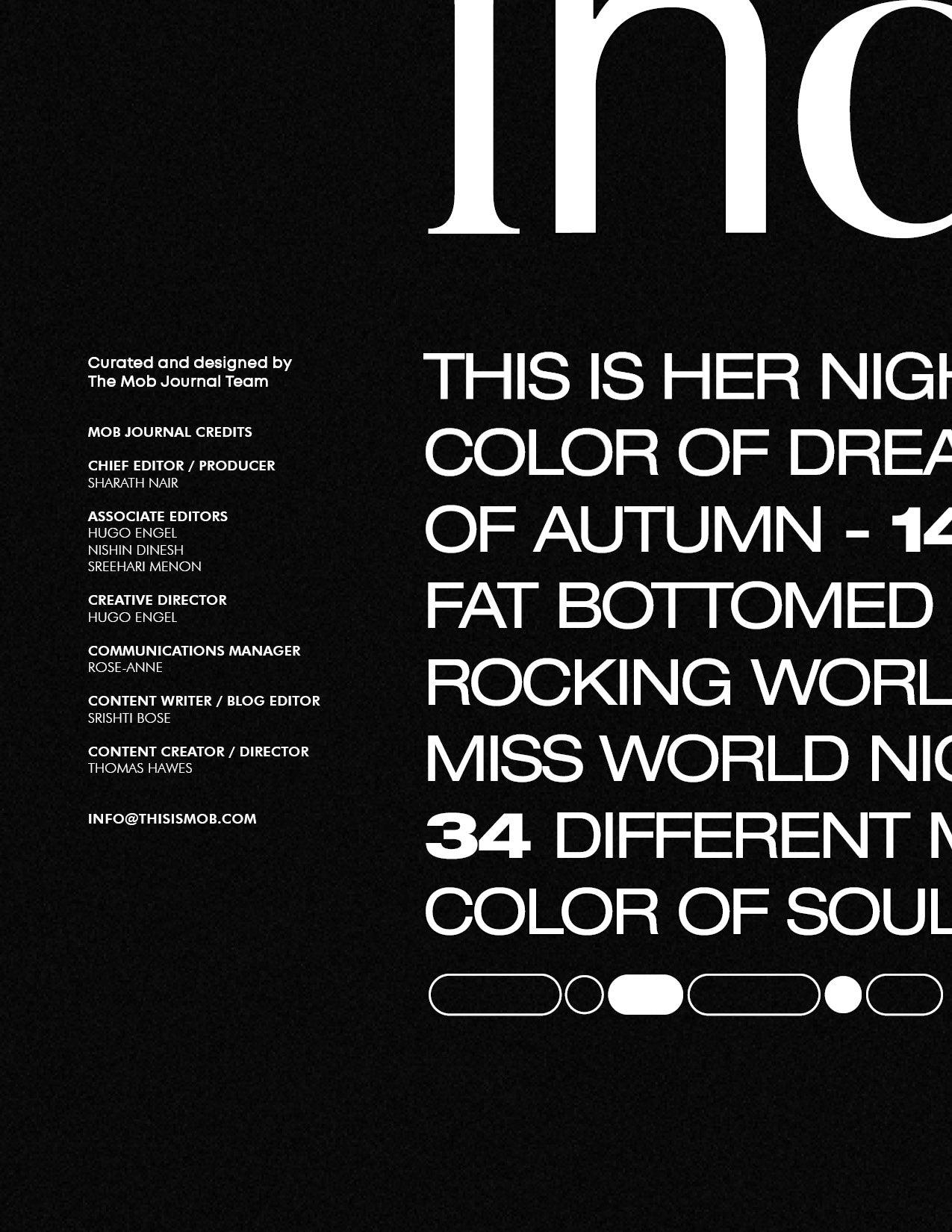 MOB JOURNAL | VOLUME TWENTY | ISSUE #18 - Mob Journal