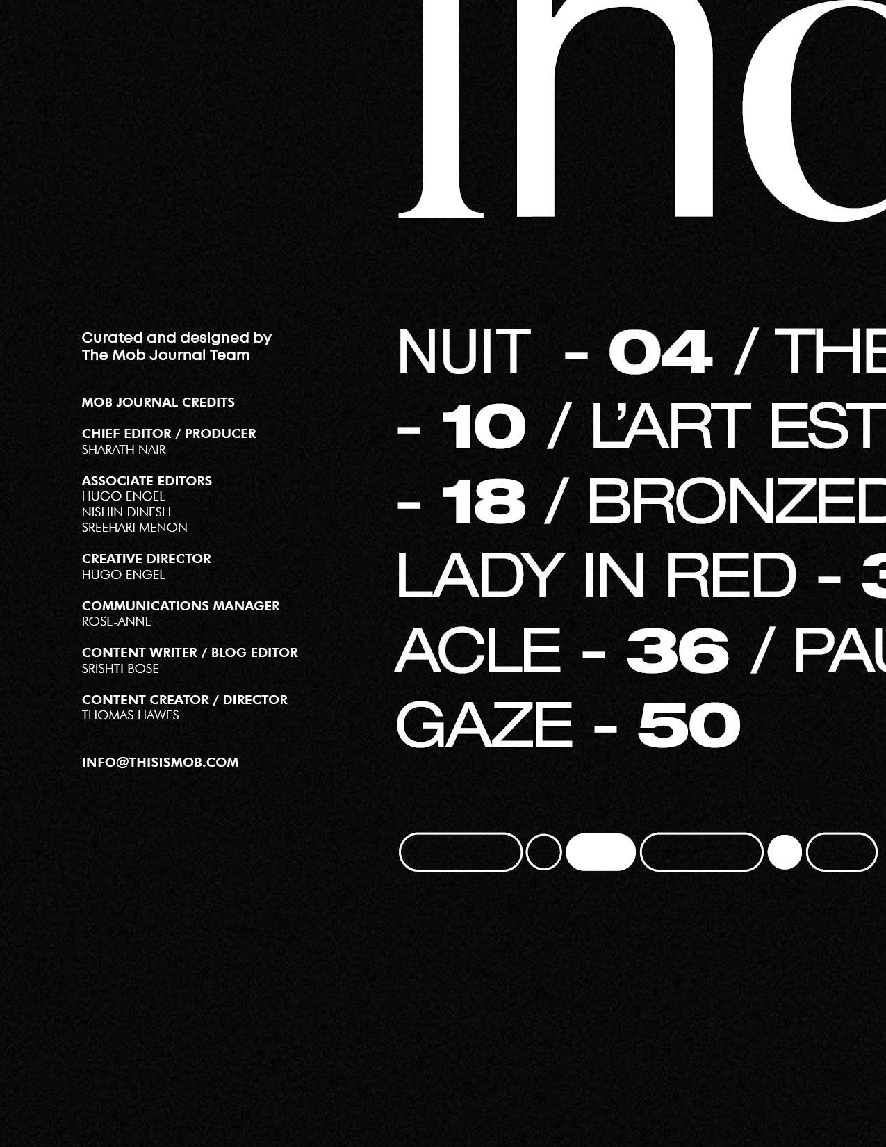 MOB JOURNAL | VOLUME TWENTY | ISSUE #40 - Mob Journal