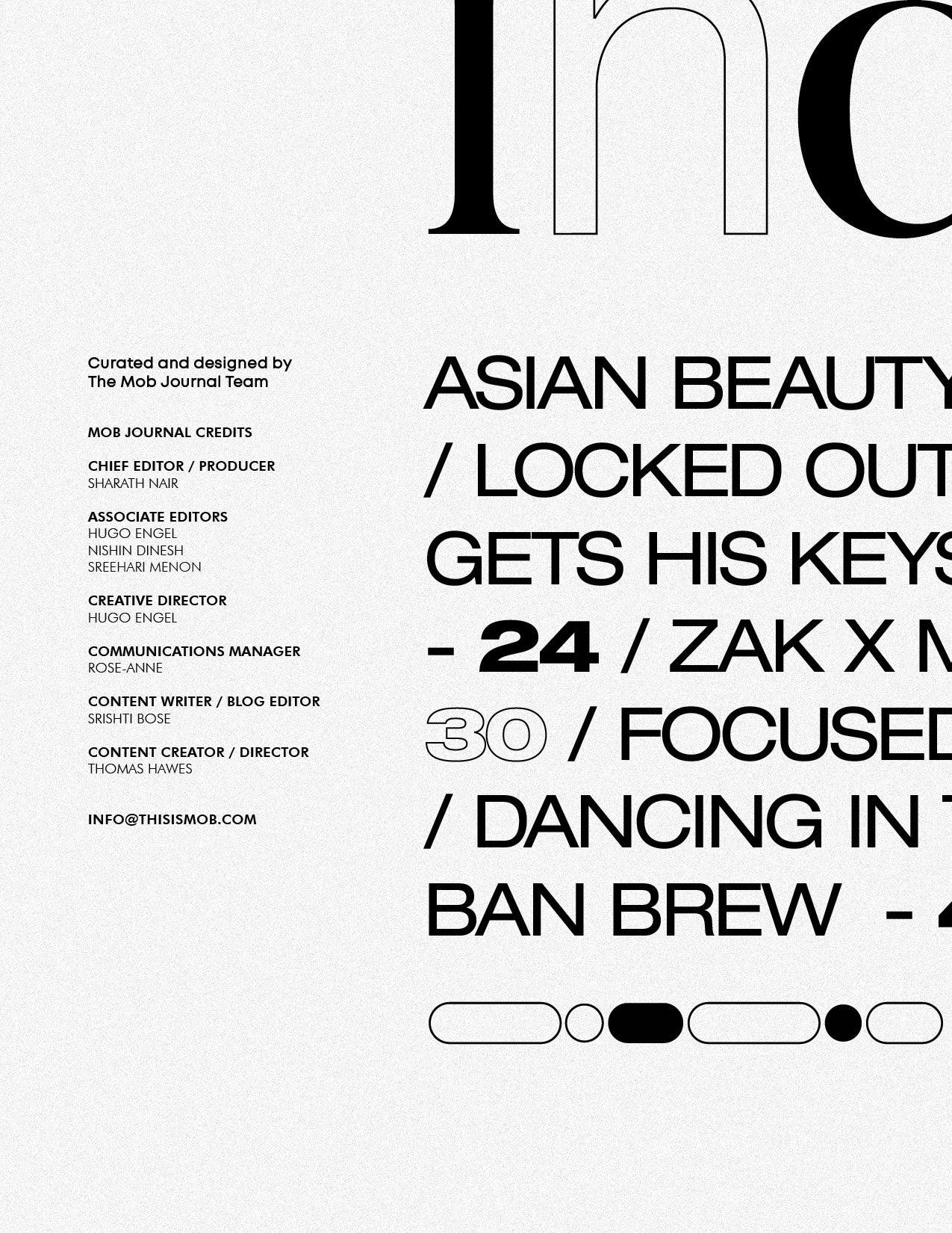 MOB JOURNAL | VOLUME EIGHTEEN | ISSUE #06 - Mob Journal