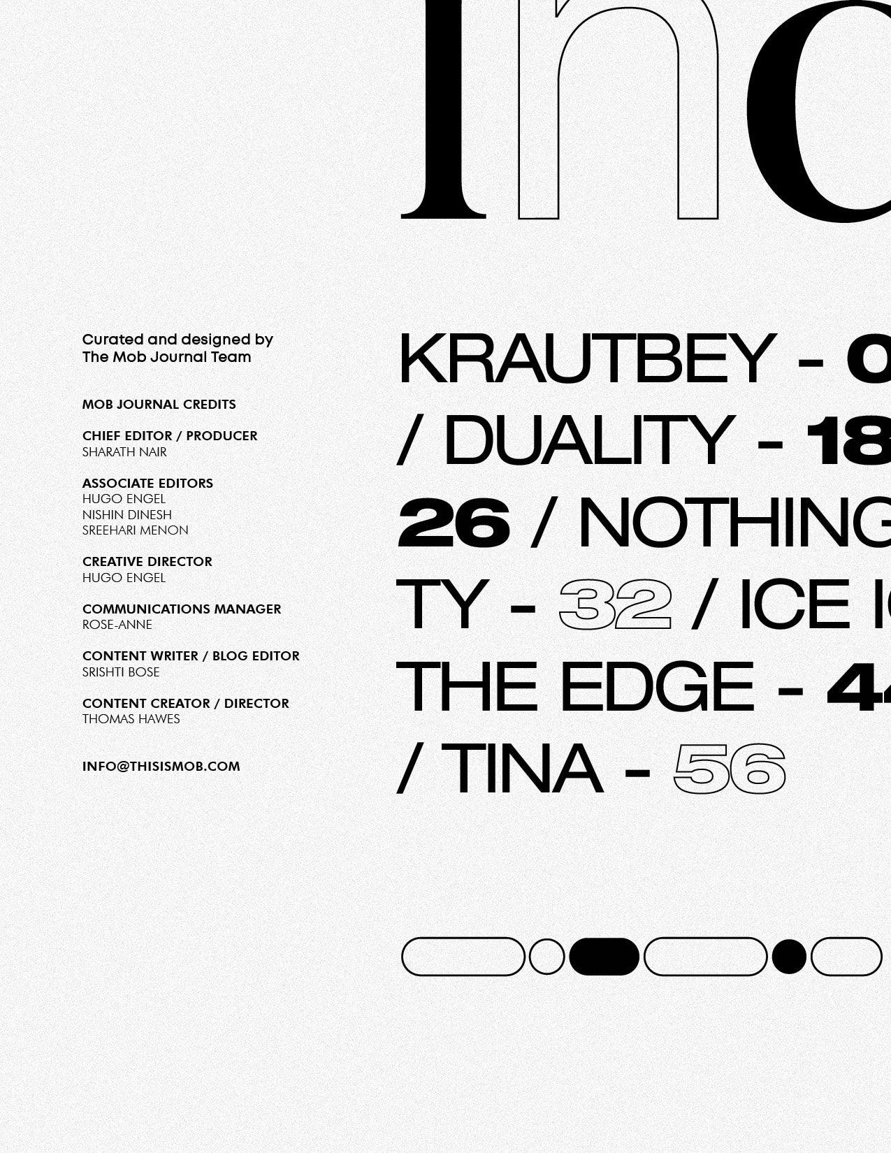 MOB JOURNAL | VOLUME EIGHTEEN | ISSUE #08 - Mob Journal