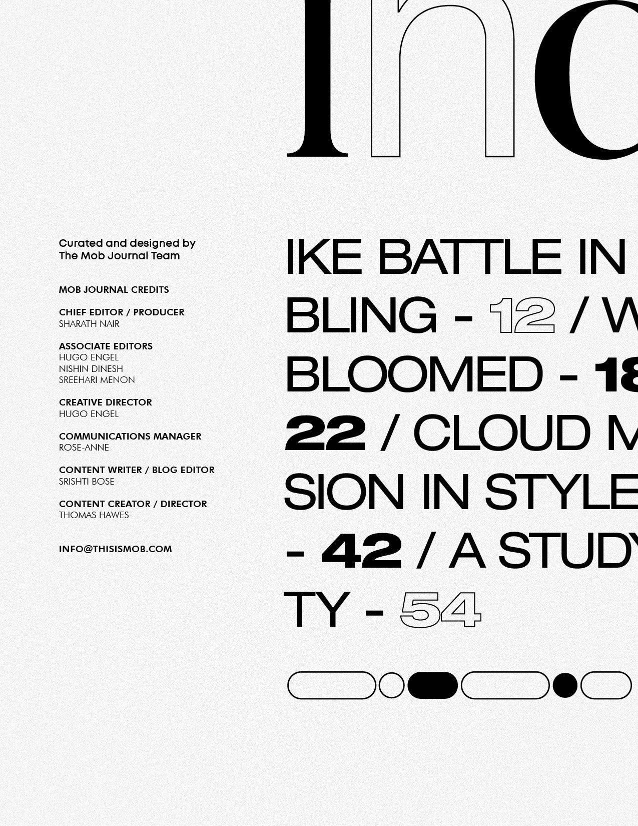 MOB JOURNAL | VOLUME EIGHTEEN | ISSUE #23 - Mob Journal