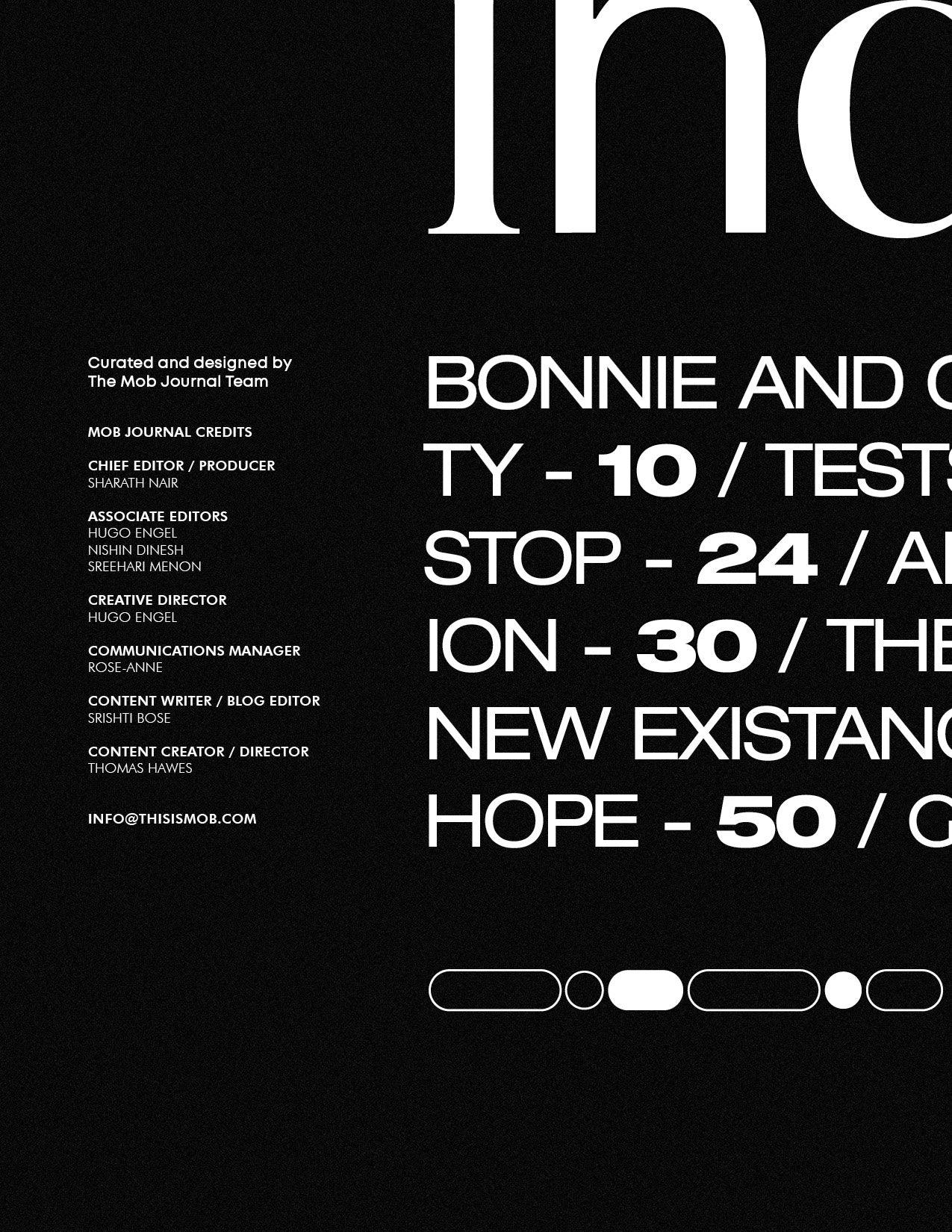 MOB JOURNAL | VOLUME TWENTY | ISSUE #47 - Mob Journal