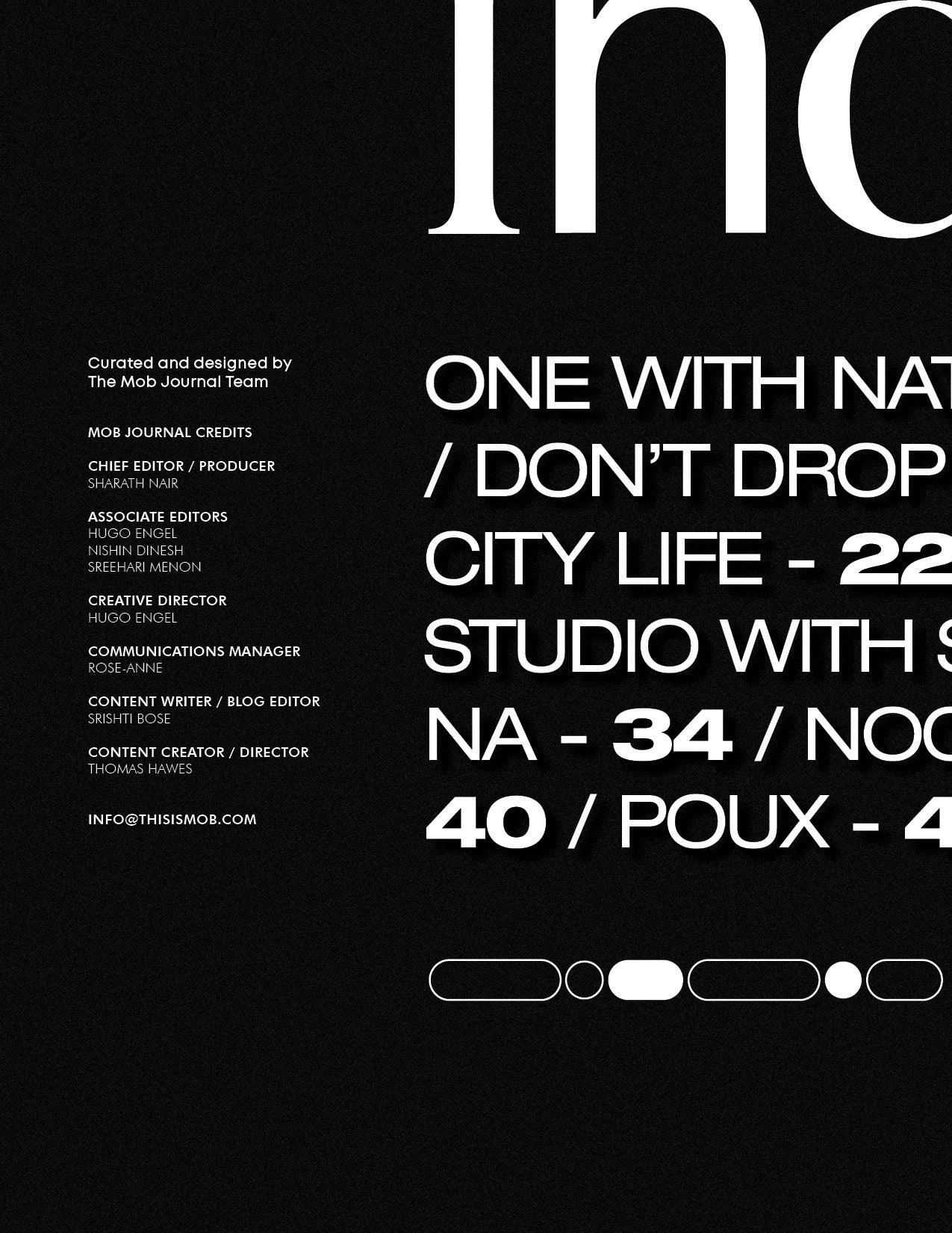 MOB JOURNAL | VOLUME TWENTY ONE | ISSUE #22 - Mob Journal