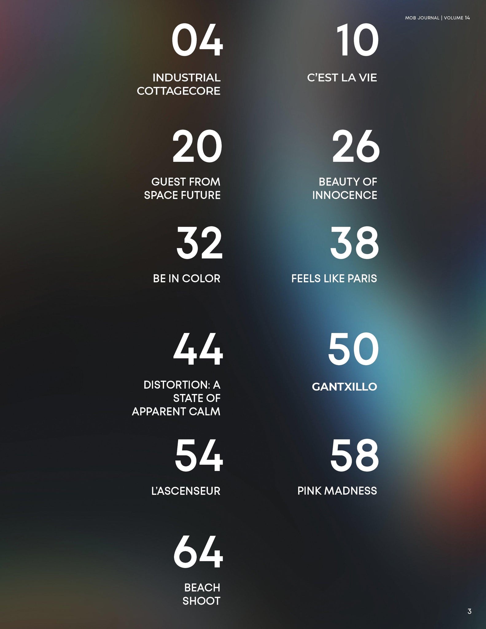 MOB JOURNAL | VOLUME FOURTEEN | ISSUE #29 - Mob Journal