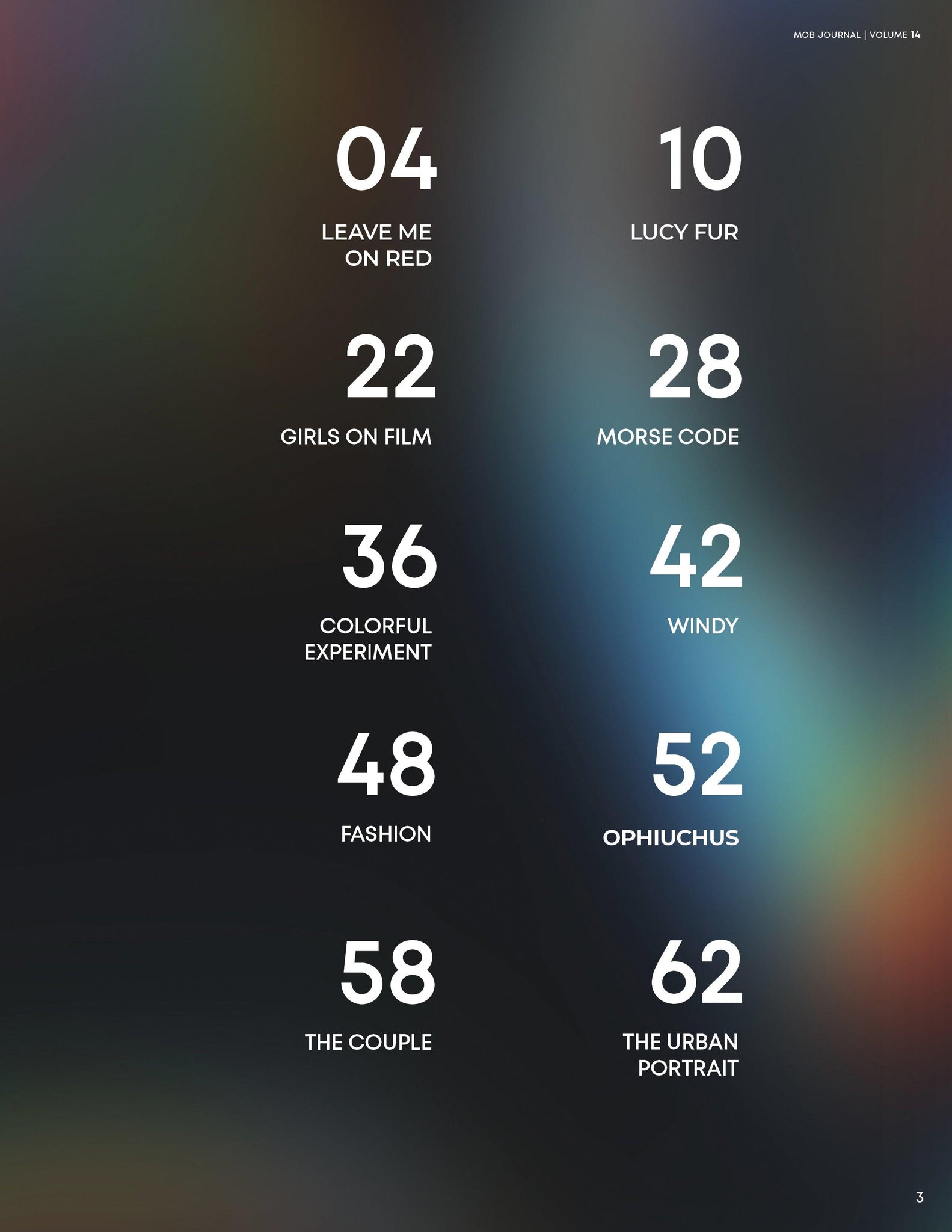 MOB JOURNAL | VOLUME FOURTEEN | ISSUE #30 - Mob Journal