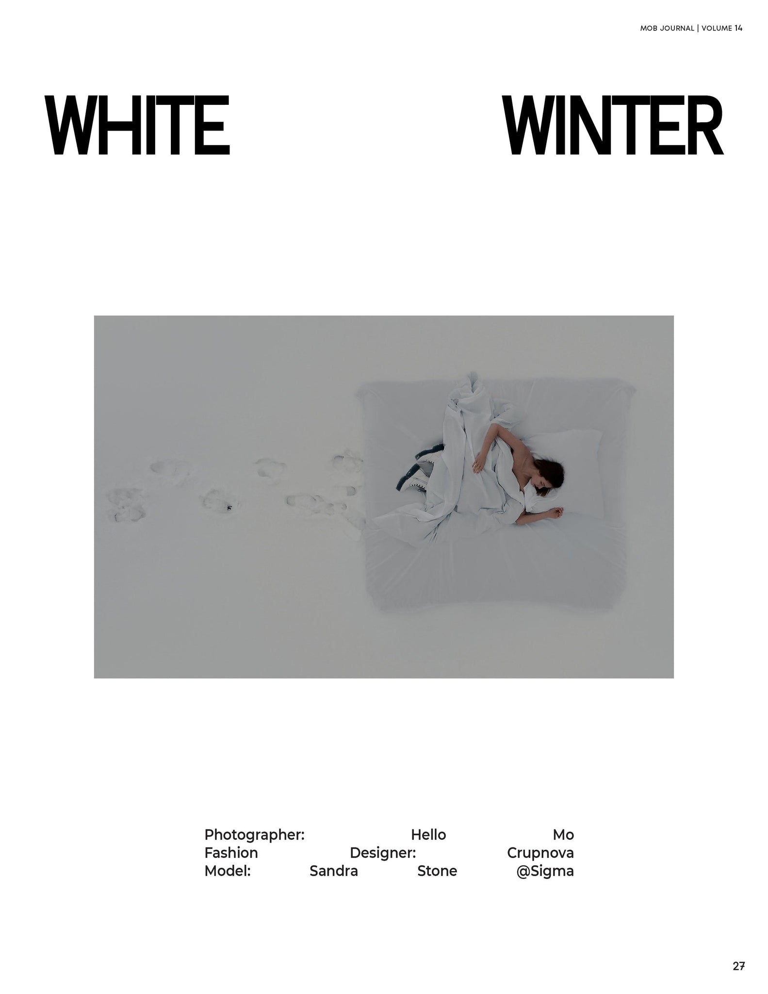 MOB JOURNAL | VOLUME FOURTEEN | ISSUE #34 - Mob Journal