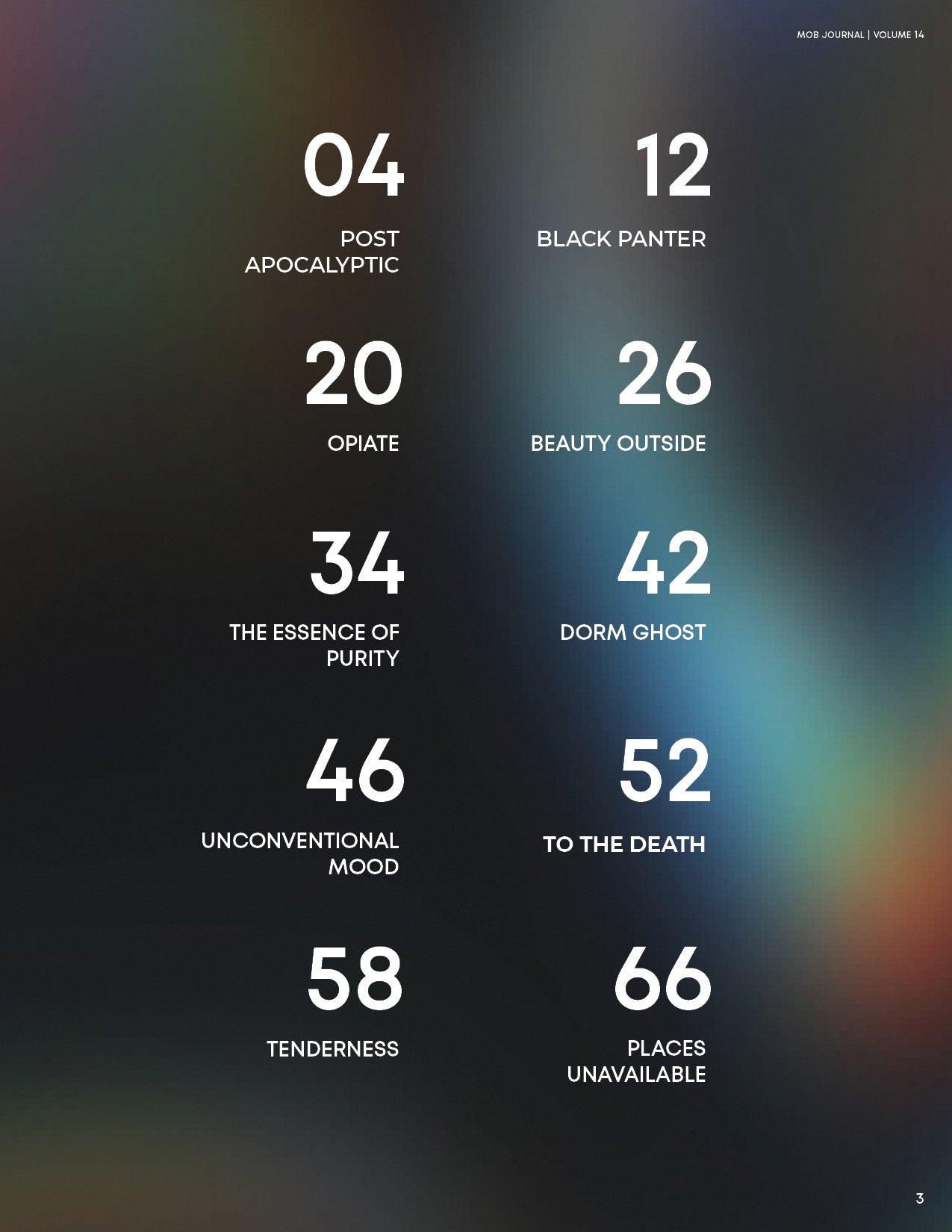 MOB JOURNAL | VOLUME FOURTEEN | ISSUE #44 - Mob Journal