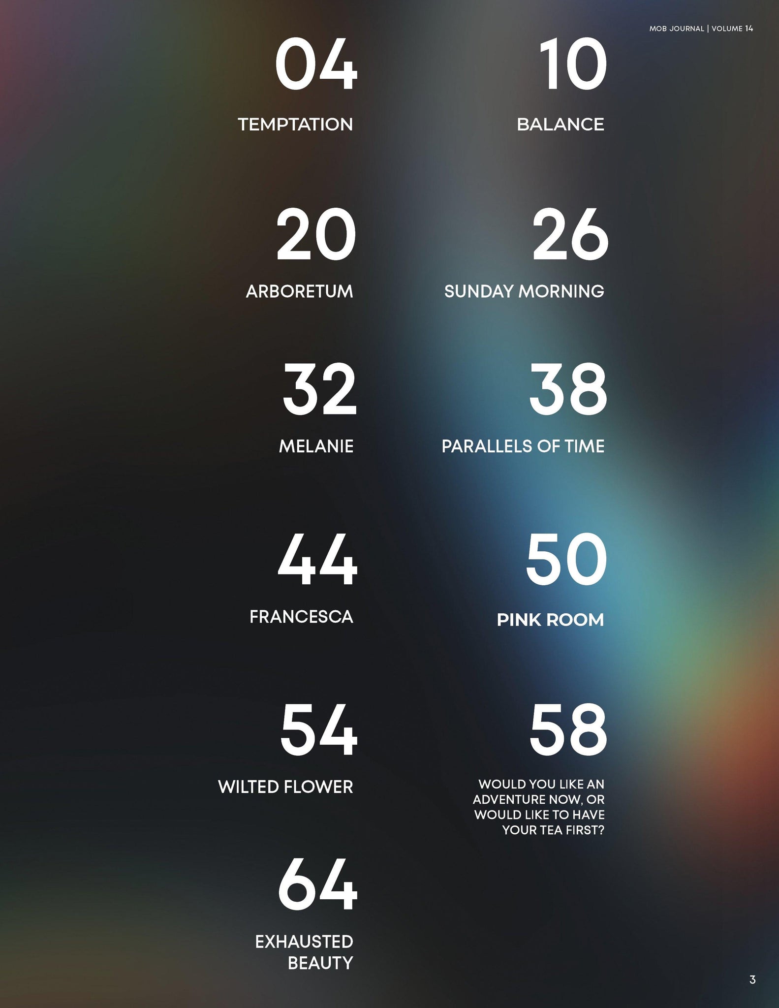 MOB JOURNAL | VOLUME FOURTEEN | ISSUE #25 - Mob Journal