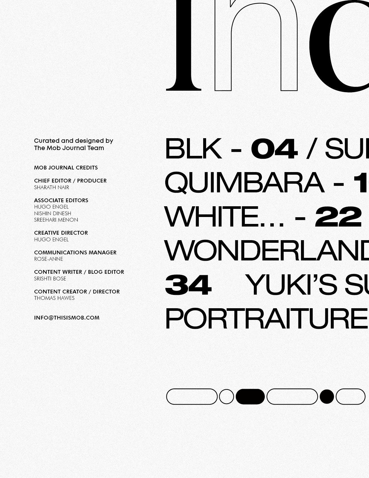 MOB JOURNAL | VOLUME EIGHTEEN | ISSUE #31 - Mob Journal