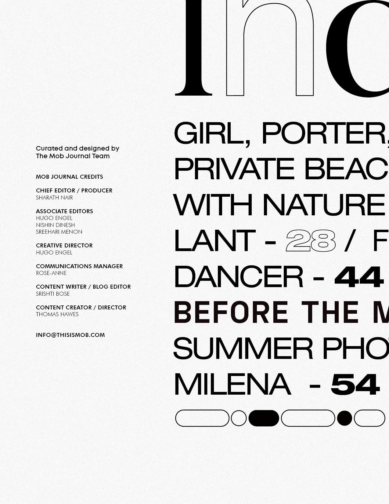 MOB JOURNAL | VOLUME EIGHTEEN | ISSUE #38 - Mob Journal