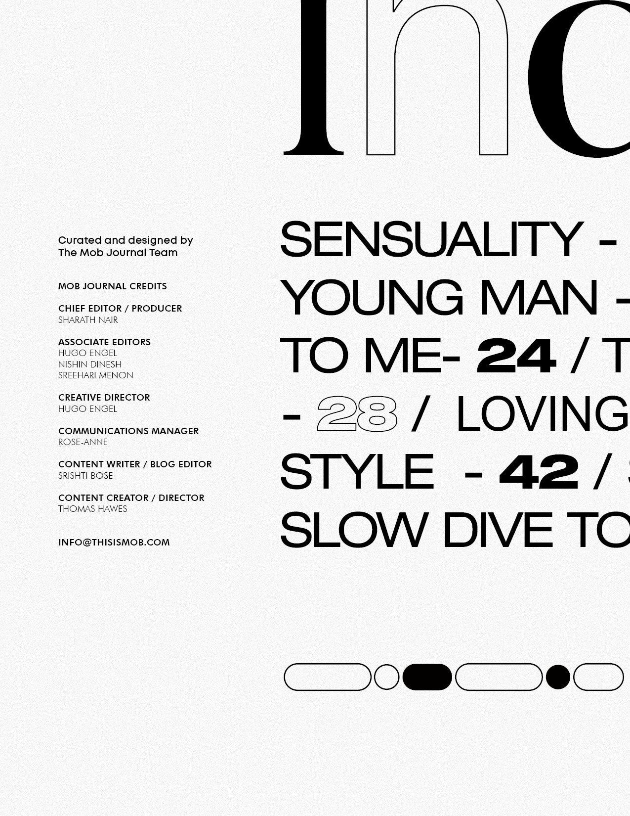 MOB JOURNAL | VOLUME EIGHTEEN | ISSUE #44 - Mob Journal