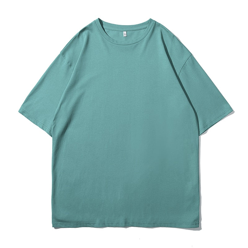 Oversized 100% Cotton Graphic T Shirts 2022 Summer Y2k Black Harajuku T-shirts Korean Fashion Classical Vintage T Shirt