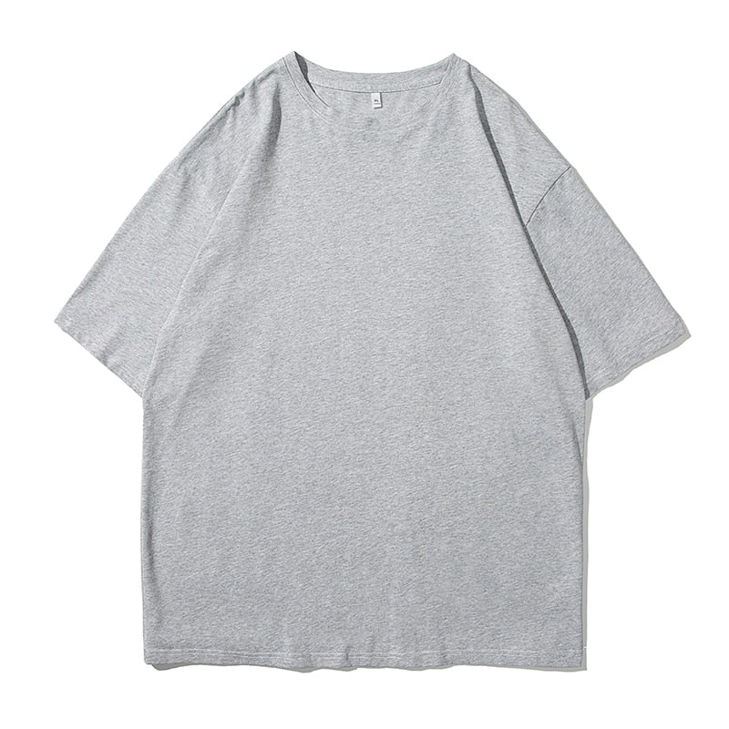 Oversized 100% Cotton Graphic T Shirts 2022 Summer Y2k Black Harajuku T-shirts Korean Fashion Classical Vintage T Shirt